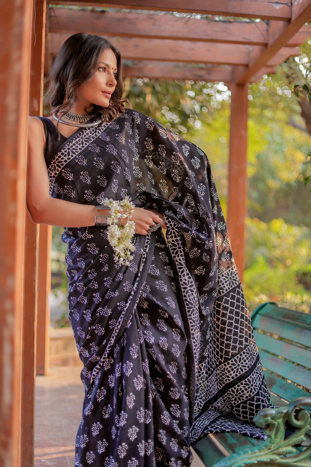 Blue Cotton Ready-to-Wear Saree 417