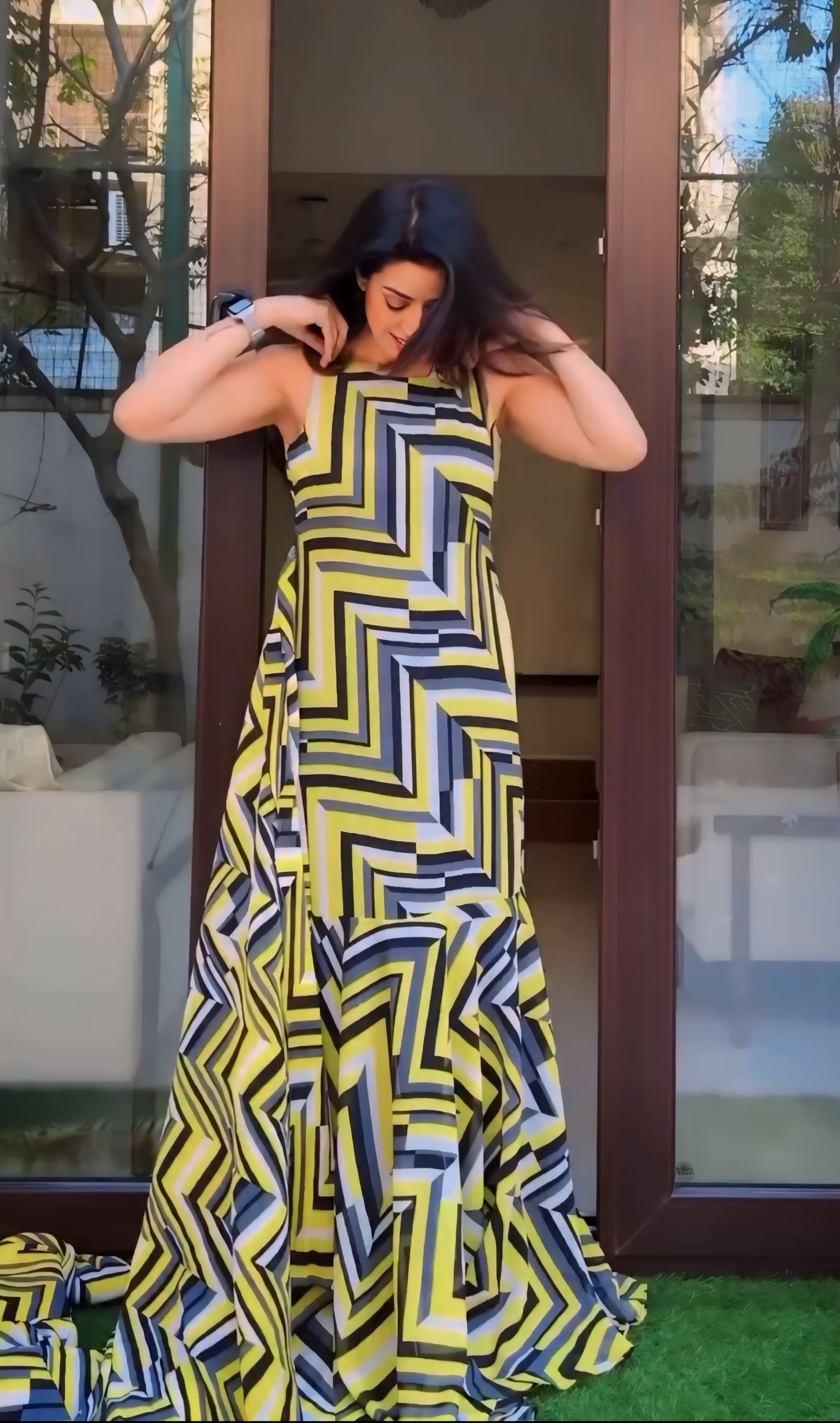 Yellow Premium Ready-to-Wear Jumpsuit Saree 299