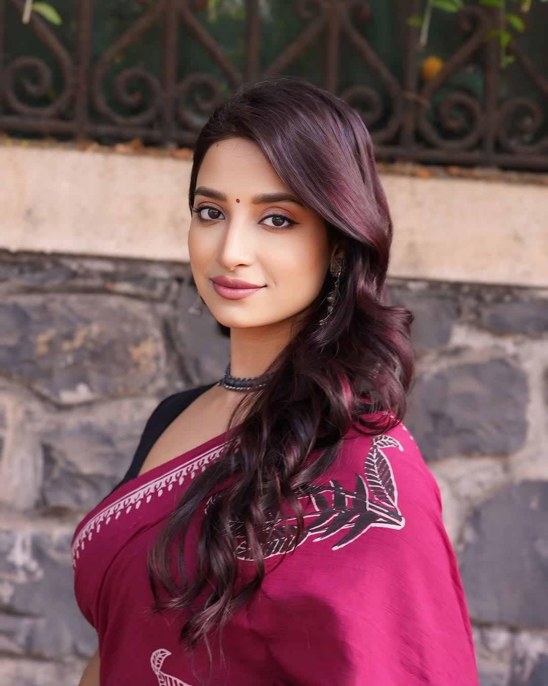 Red Cotton Ready-to-Wear Saree 457