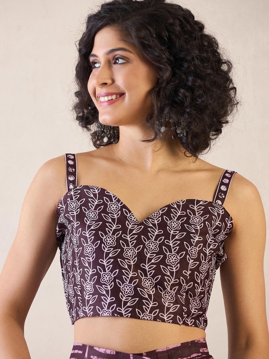 Maroon Cotton Ready-to-Wear Saree 469