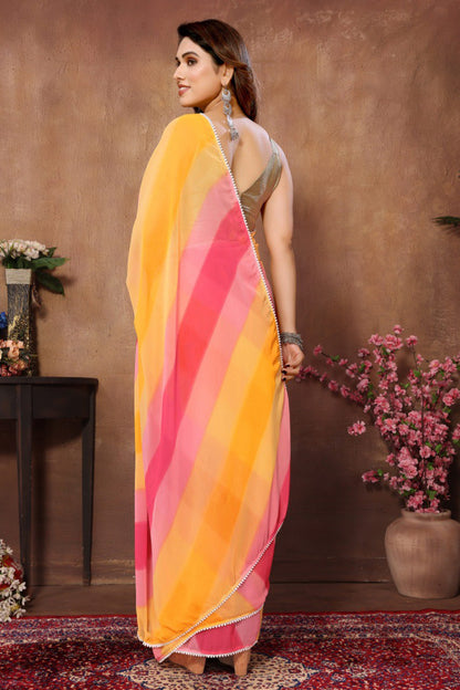 Multicolor Printed Ready-to-Wear Saree 273