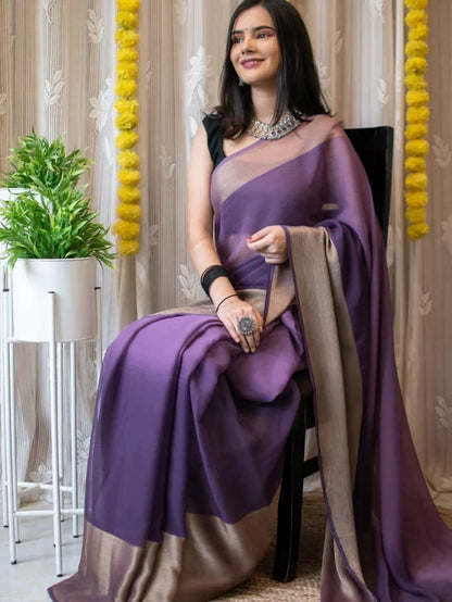 Pastel finish Ready-to-Wear Saree 207