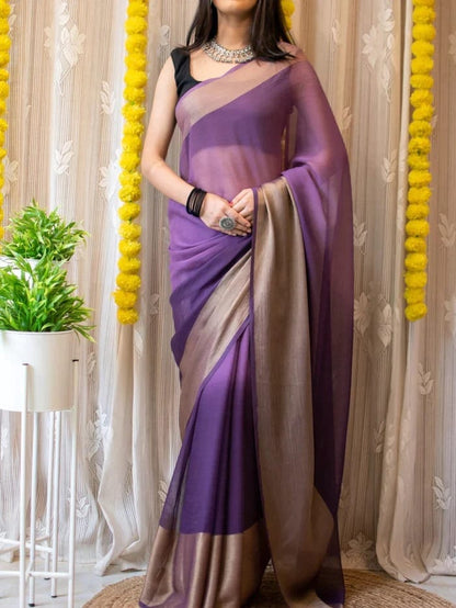 Pastel finish Ready-to-Wear Saree 207