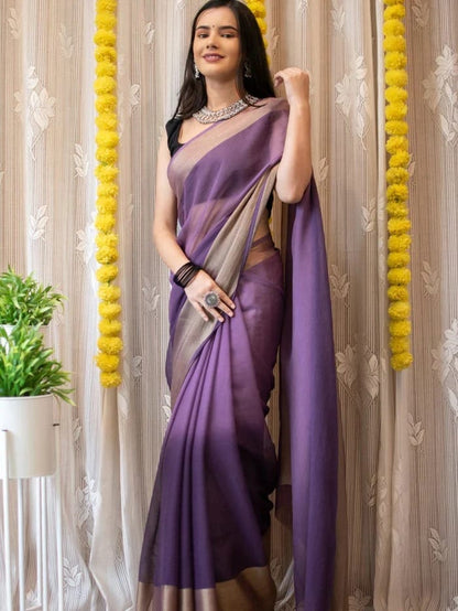 Pastel finish Ready-to-Wear Saree 207