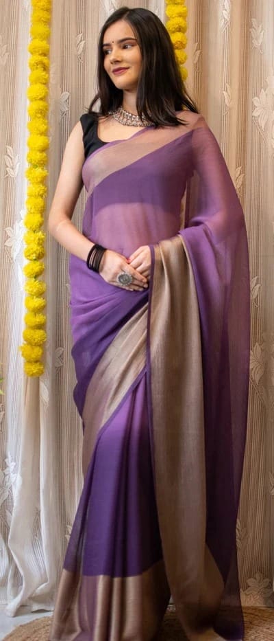 Pastel finish Ready-to-Wear Saree 207