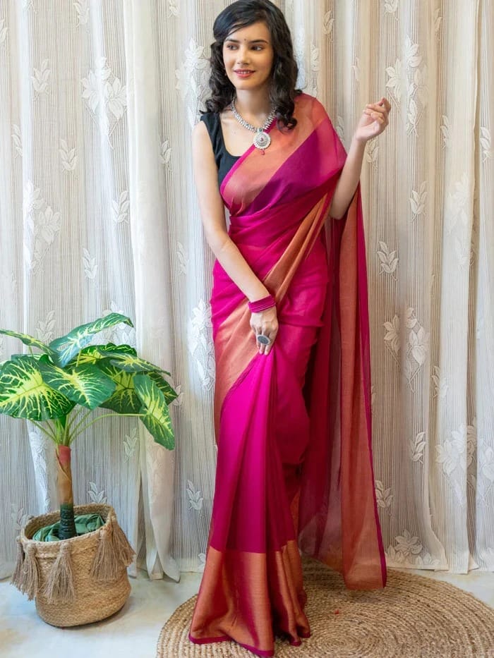 Pastel finish Ready-to-Wear Saree 207